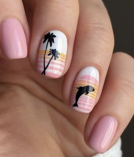 20 Ideas Stunning Beach Nails Designs - Colors for Summer 2024