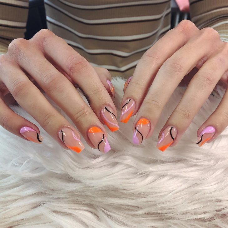 20 Stunning Summer Orange Nails Design Ideas for 2024