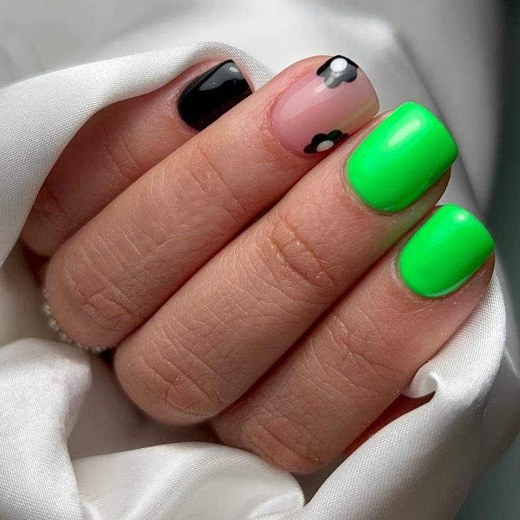 20 Ideas Summer Neon Green Nails Colors 2024