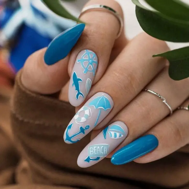 Beach-Ready Chic: Top 20 Summer Nail Designs for 2024