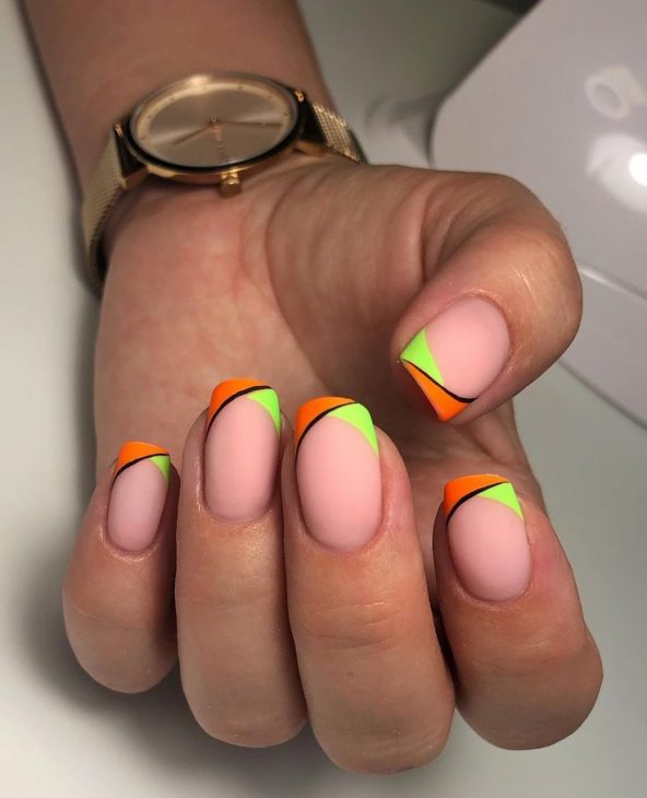 20 Vibrant Summer Neon French Nail Ideas to Brighten Your 2024