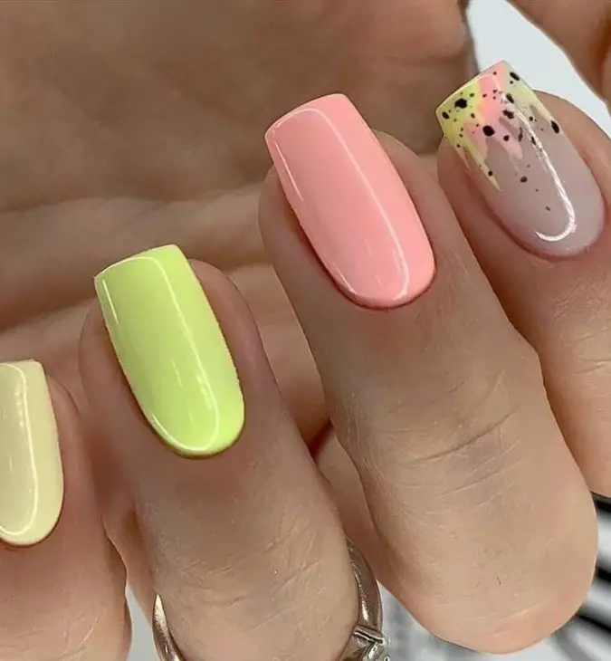 20 Ideas Summer Square Nail Styles & DIY Art 2024