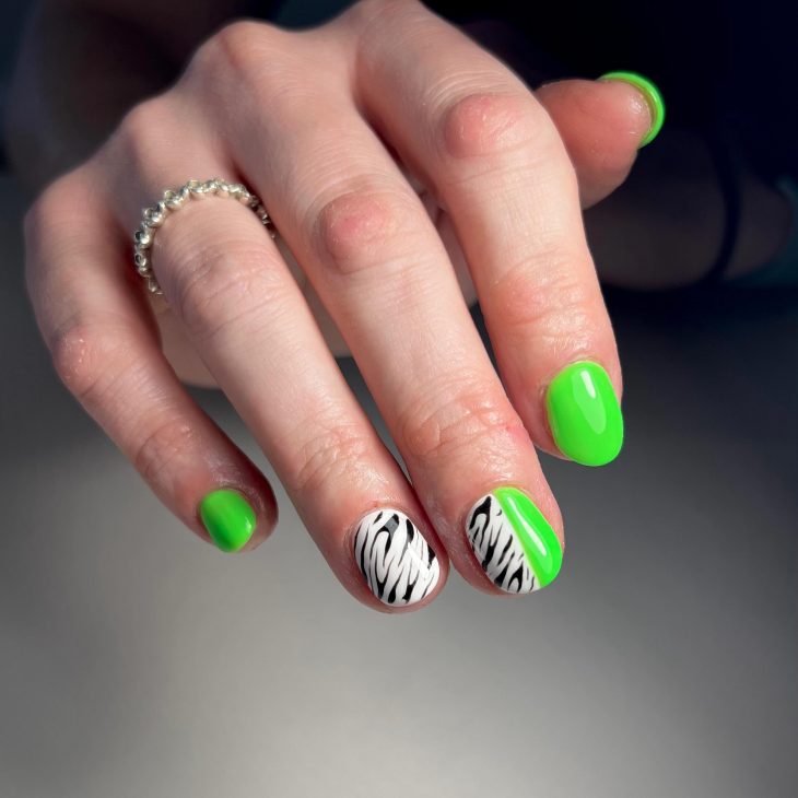 20 Ideas Summer Neon Green Nails Colors 2024