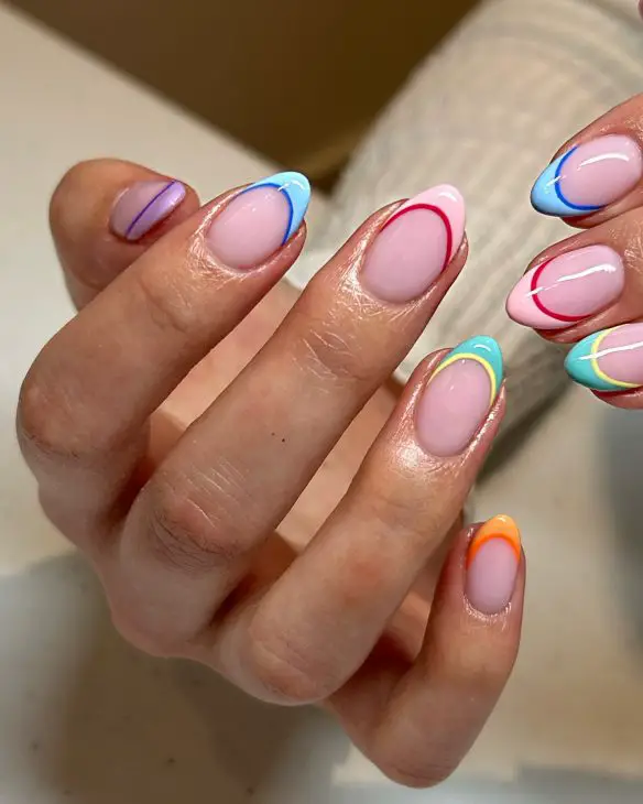 20 Vibrant Summer Neon French Nail Ideas to Brighten Your 2024