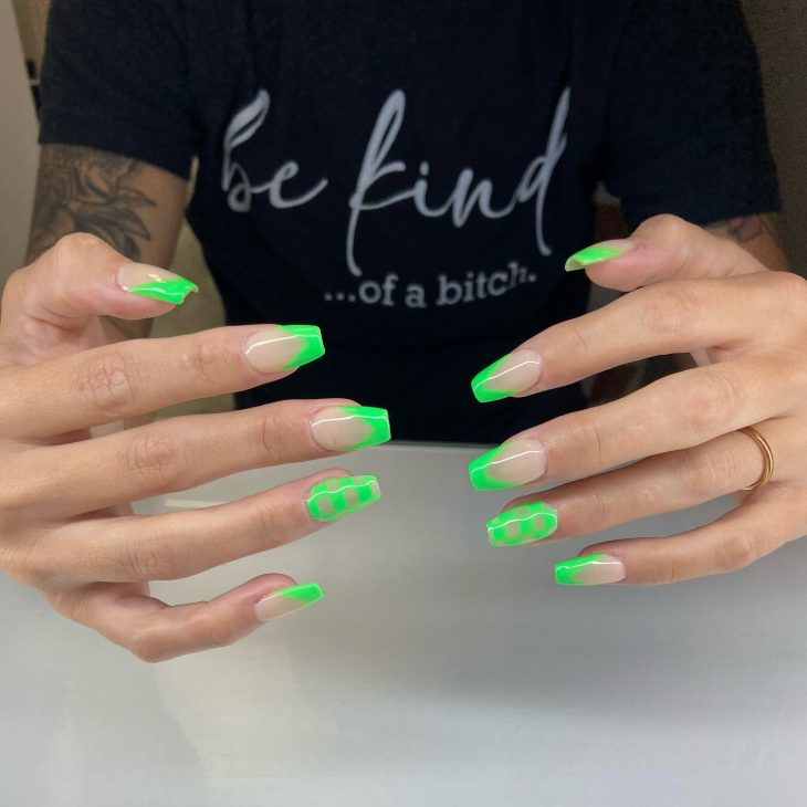 20 Ideas Summer Neon Green Nails Colors 2024