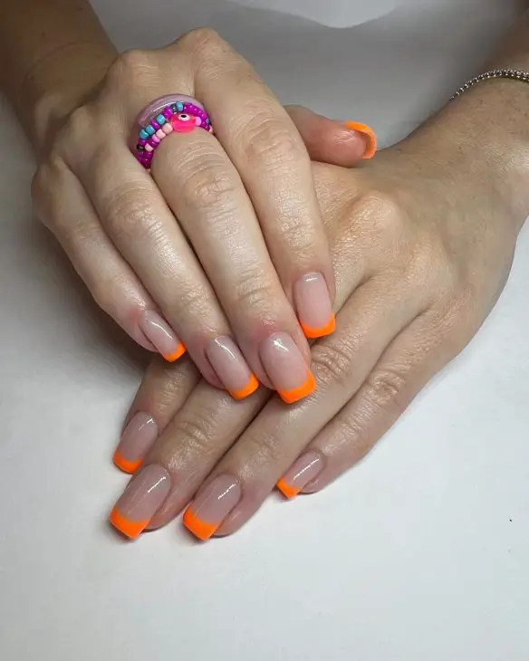 20 Vibrant Summer Neon French Nail Ideas to Brighten Your 2024