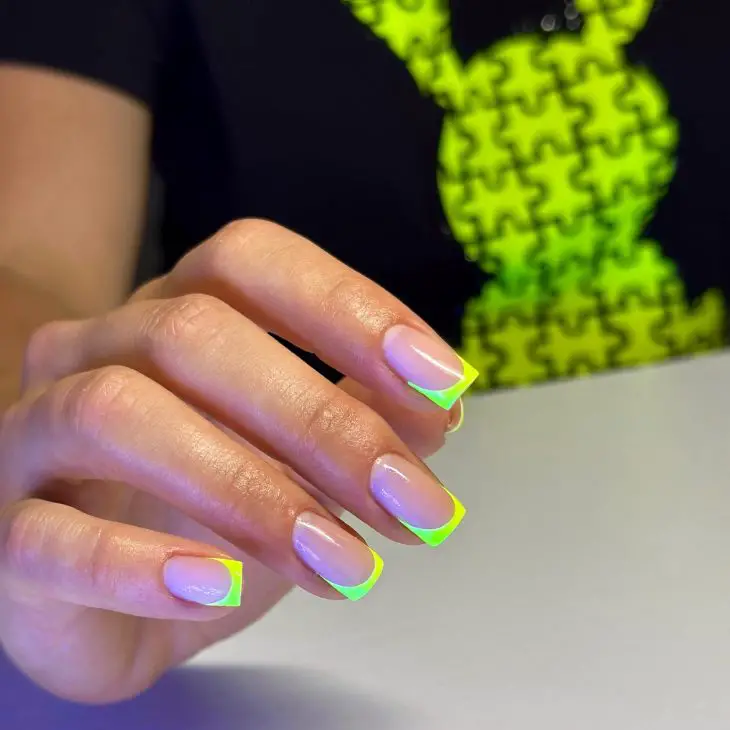 20 Vibrant Summer Neon French Nail Ideas to Brighten Your 2024