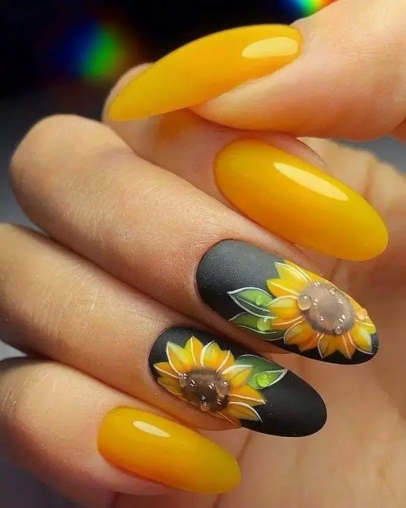 20 Stunning Summer Sunflower Nail Designs for 2024: Bright, Bold, and Beautiful Ideas