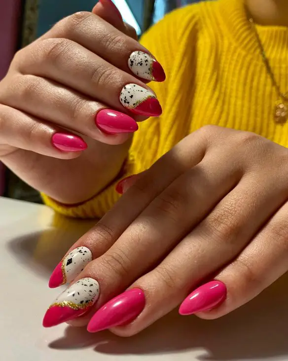 20 Hot Pink Nail Designs for Summer 2024