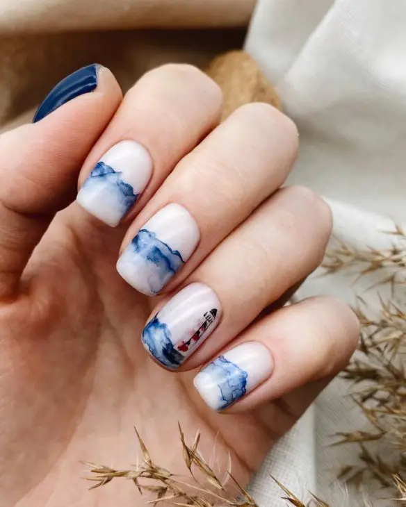 Elevate Your Style: Cloud-Inspired Nails Perfect for Any Getaway