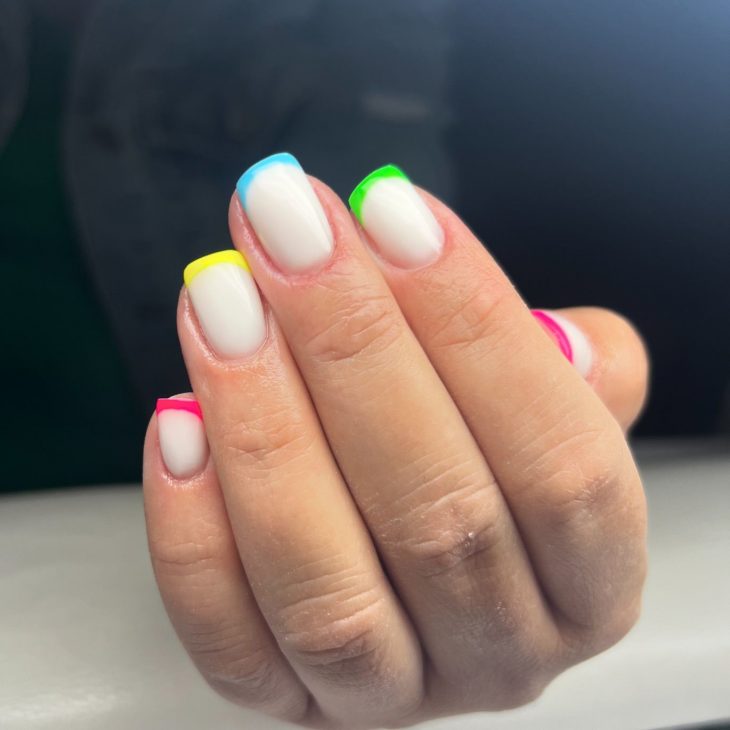 20 Vibrant Summer Neon French Nail Ideas to Brighten Your 2024