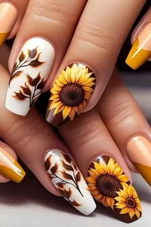 20 Stunning Summer Sunflower Nail Designs for 2024: Bright, Bold, and Beautiful Ideas