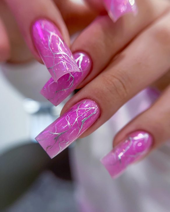 20 Hot Pink Nail Designs for Summer 2024