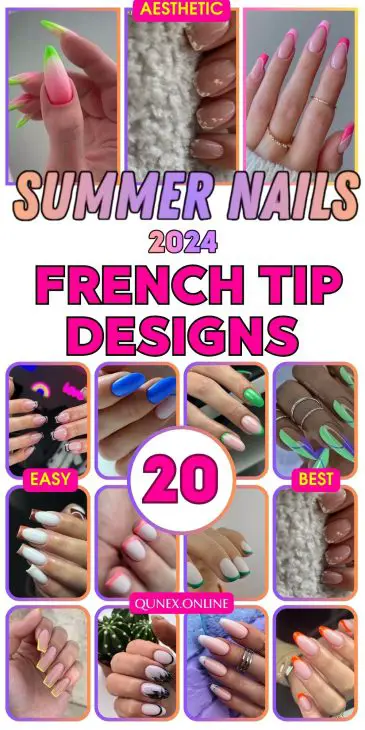 20 Trendsetting Summer French Tip Nail Designs for 2024