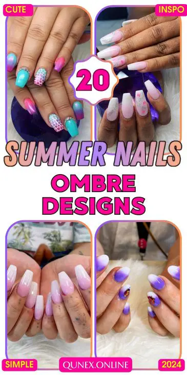 Summer Ombre Nails 2024: 20 Ideas Embrace the Gradient