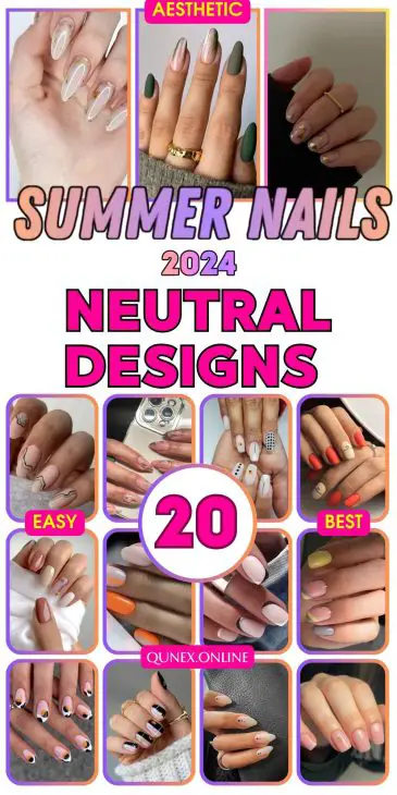 20 Ideas Subtle Elegance: Summer Neutral Nails 2024