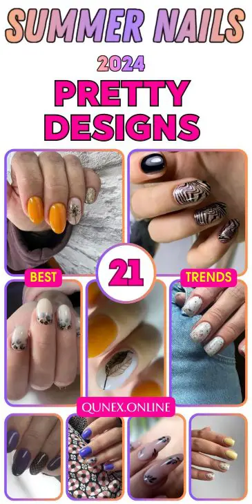 21 Must-Try Summer Nail Trends for 2024: From Simple Elegance to Bold Acrylics