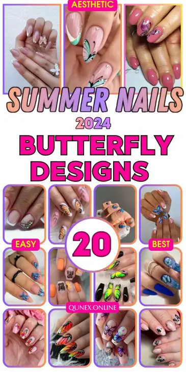 Flutter into Style: Top 20 Butterfly Nail Designs for Summer 2024