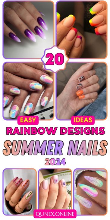 20 Trendy Summer Nails Rainbow Ideas for 2024