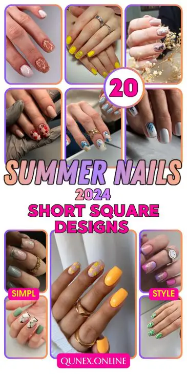 Summer Short Square Nails 2024: Chic and Trendy Options for a Radiant Season