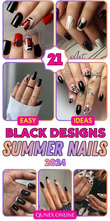 Black Summer Nails 2024: Bold, Beautiful, and Trendy