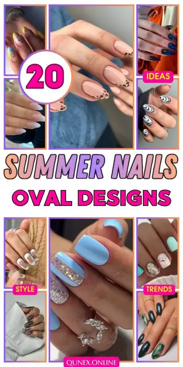 20 Ideas Stunning Summer Oval Nail Designs for 2024