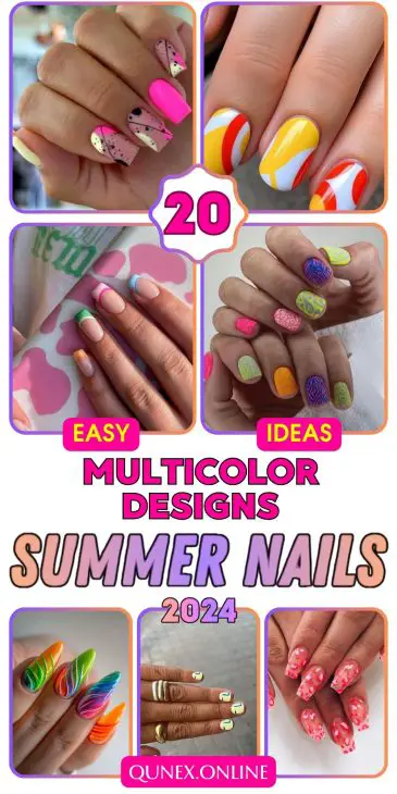 Multicolor Nails Summer 2024: Your Ultimate Guide to Fun, Colorful Manicures