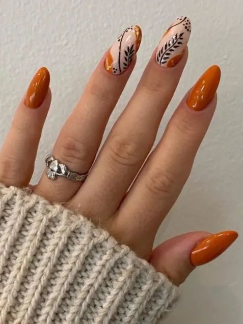 20 Ideas Fall Nail Art: Stunning Designs for Autumn