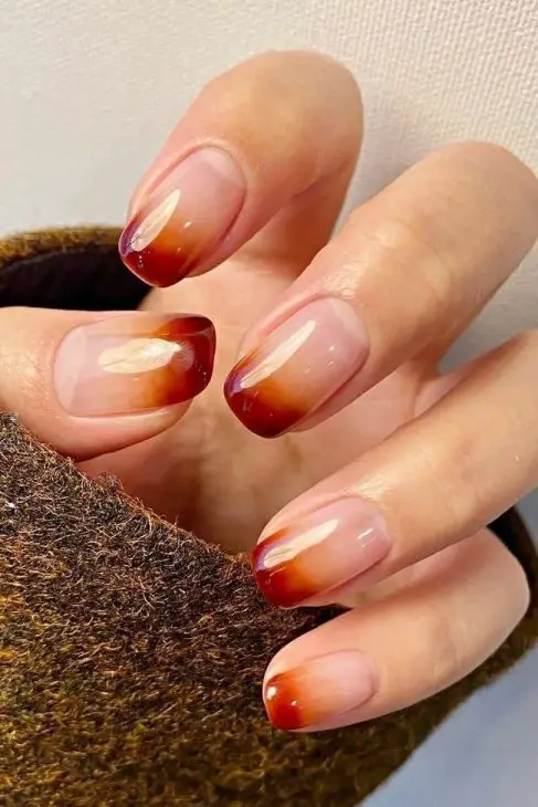 20 Ideas Fall Ombre Nails: Captivating Designs for the Autumn Season