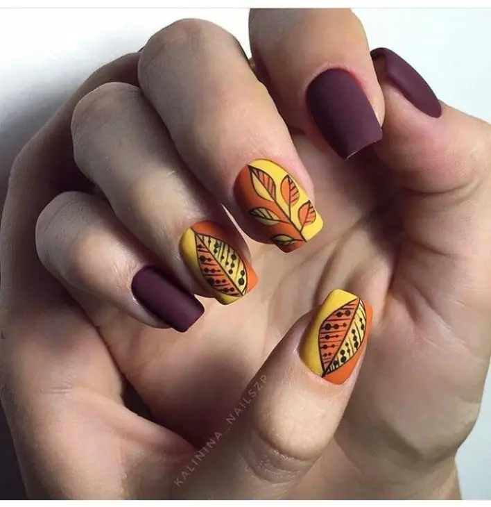 20 Ideas Fall Nail Art: Stunning Designs for Autumn