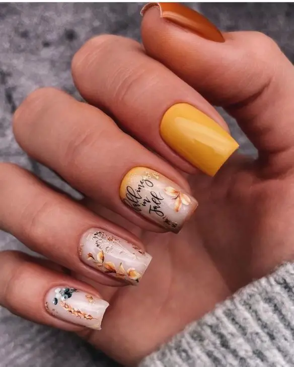 21 Ideas Fall Themed Nails: Embrace Autumn with Stunning Designs