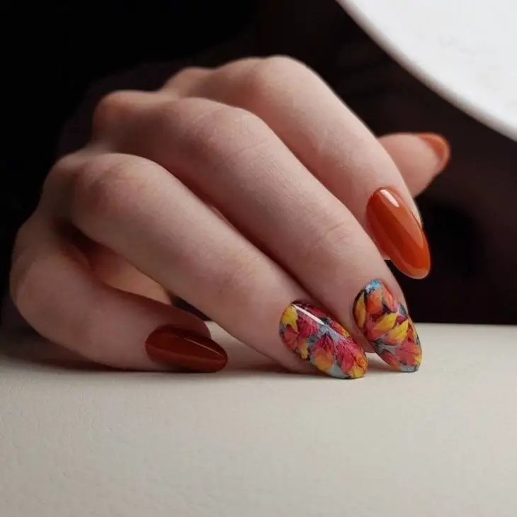 20 Ideas Fall Leaves Nail Art: A Journey Through Autumn Beauty