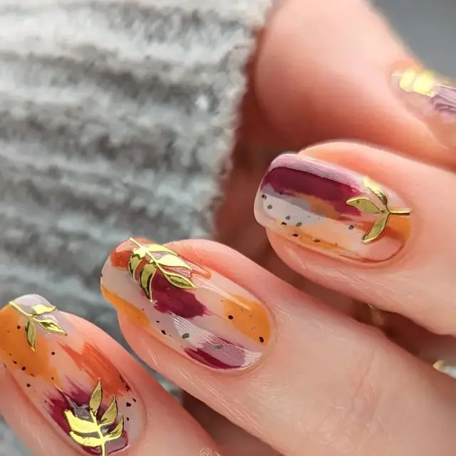 20 Stunning Orange Fall Nail Ideas for 2024: Embrace the Season with Vibrant Designs