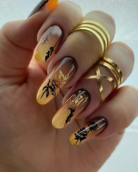 20 Ideas Fall Ombre Nails: Captivating Designs for the Autumn Season