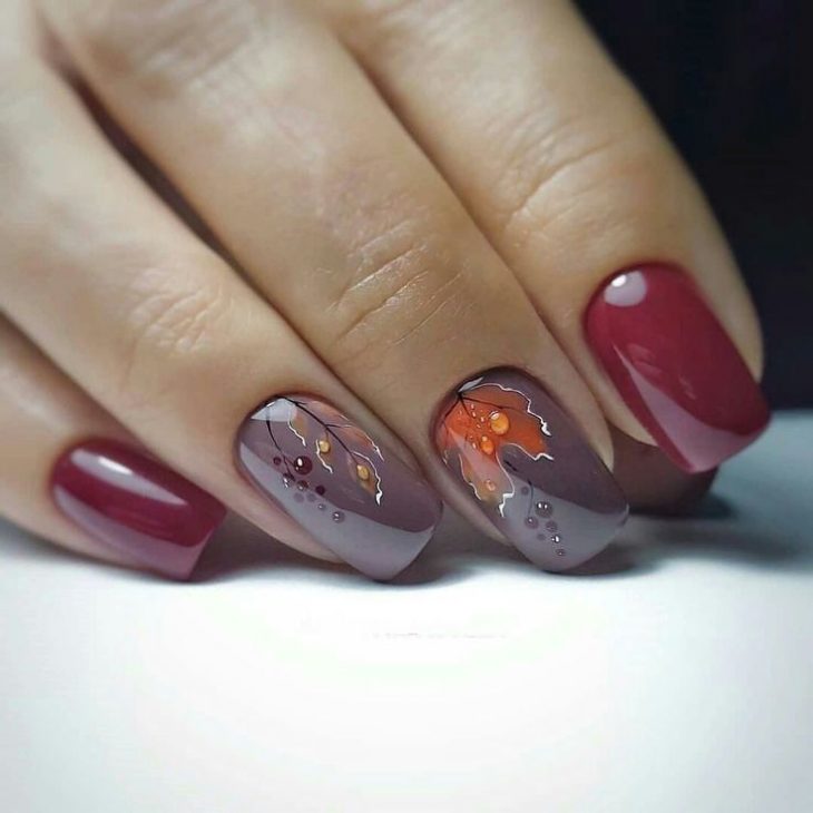 20 Ideas Fall Leaves Nail Art: A Journey Through Autumn Beauty