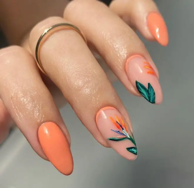 20 Ideas Tropical Nail Designs 2024: Bringing the Beach to Your Fingertips