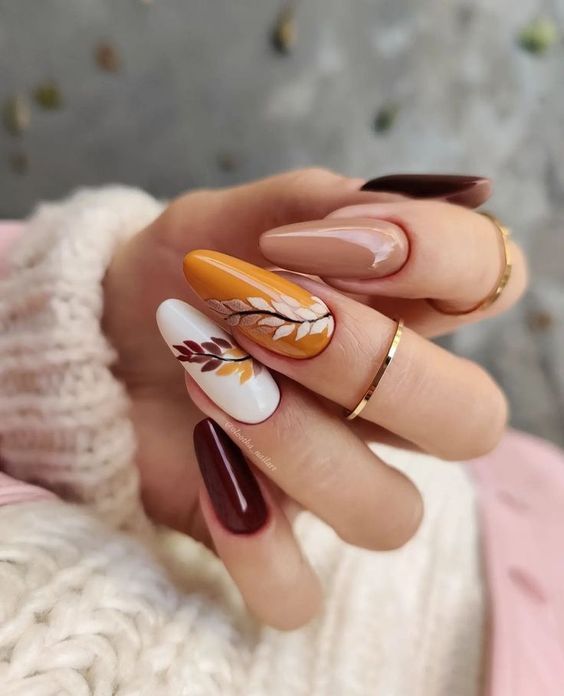 20 Stunning Orange Fall Nail Ideas for 2024: Embrace the Season with Vibrant Designs