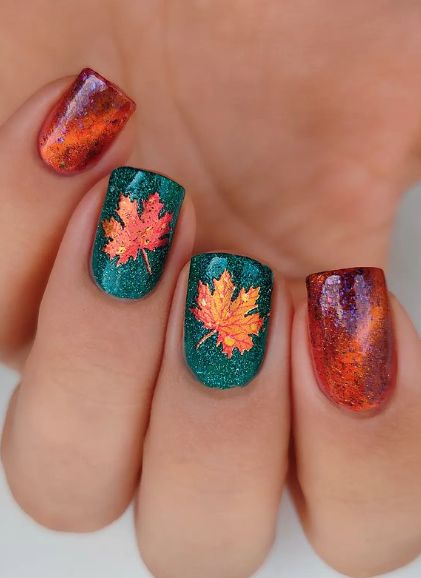 21 Ideas Fall Acrylic Nails: Embrace Autumn with Style