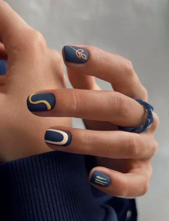 20 Ideas Blue Fall Nails: A Professional's Guide to Stunning Manicure Designs