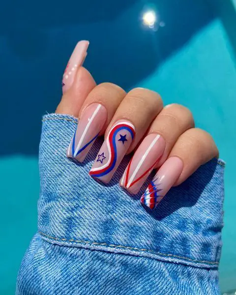 20 Stunning American Flag Nail Designs for 2024: Simple, Acrylic, French Tips