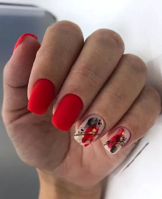 20 Ideas Red Fall Nails: Captivating Ideas for a Seasonal Manicure