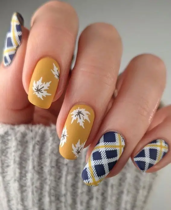 21 Ideas Fall Plaid Nails: A Cozy and Chic Trend for the Season