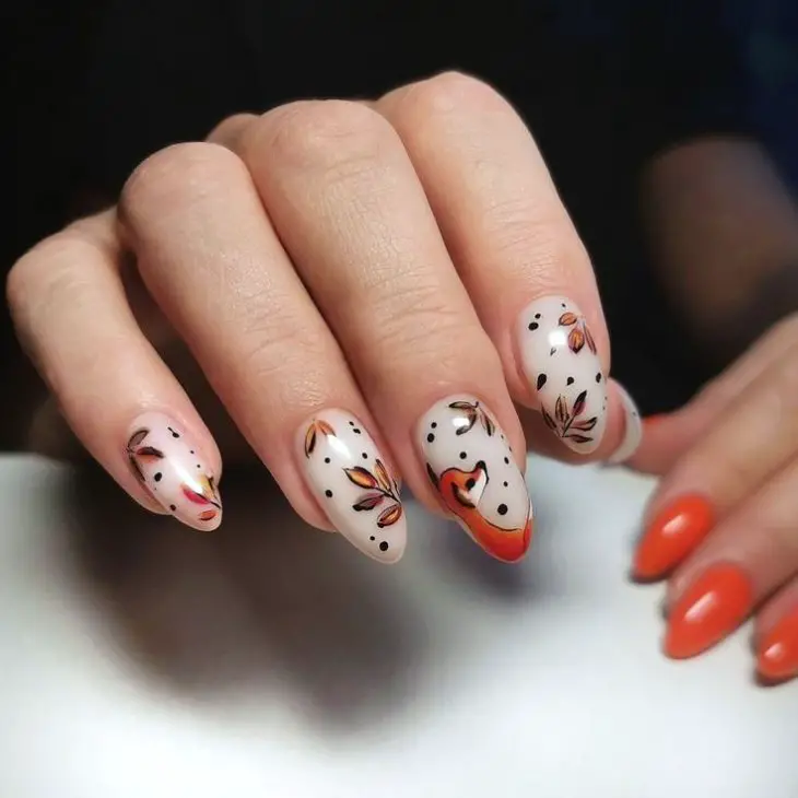 20 Stunning Orange Fall Nail Ideas for 2024: Embrace the Season with Vibrant Designs