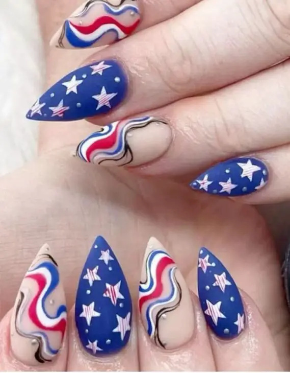 20 Stunning American Flag Nail Designs for 2024: Simple, Acrylic, French Tips