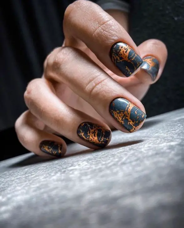 21 Ideas Fall Coffin Nails: Trendy and Elegant Ideas for Autumn