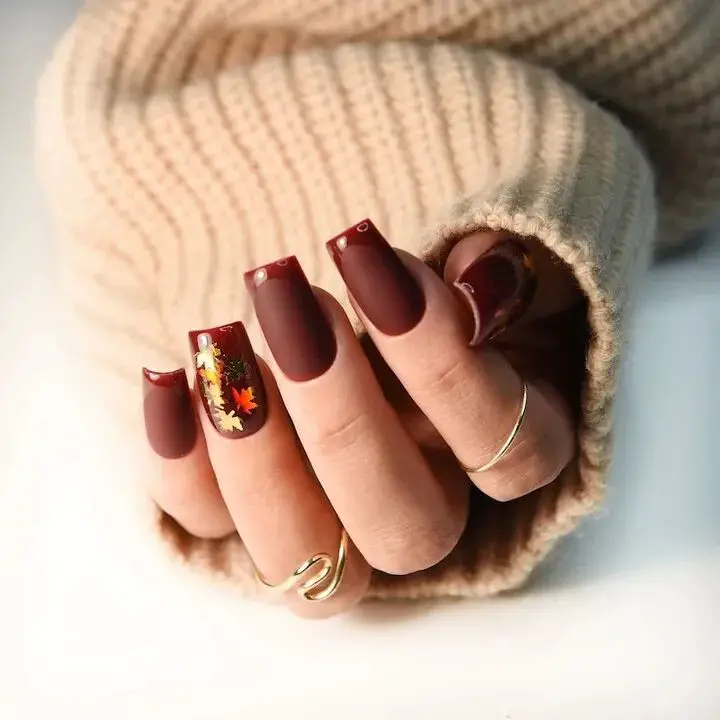 20 Ideas Brown Fall Nails: Stunning Designs to Welcome the Autumn Season