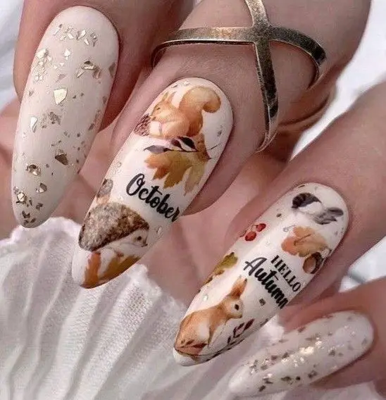 21 Ideas Fall Acrylic Nails: Embrace Autumn with Style