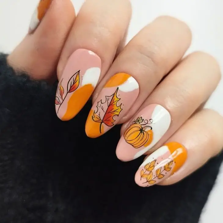 20 Ideas Fall Gel Nail Designs: Embrace the Autumn Elegance