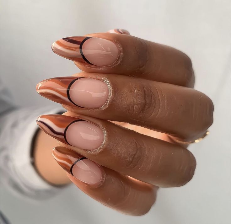 20 Ideas Brown Fall Nails: Stunning Designs to Welcome the Autumn Season