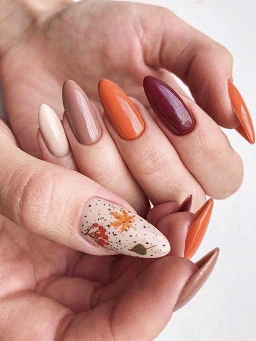 21 Ideas Fall Acrylic Nails: Embrace Autumn with Style